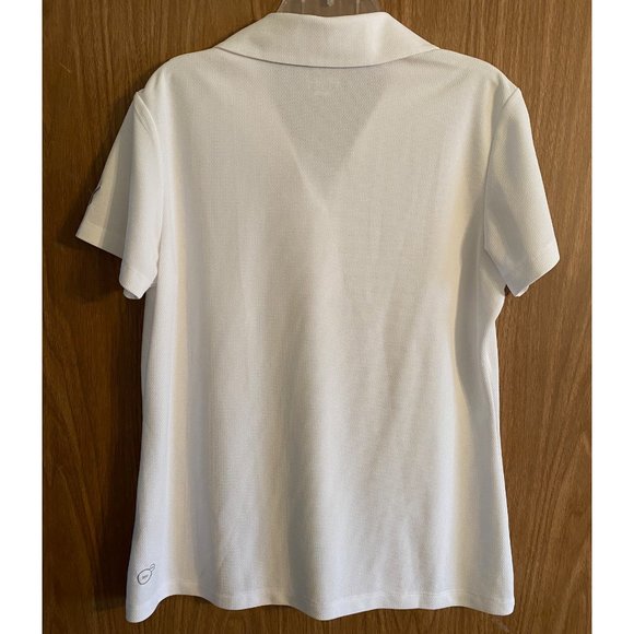 PUMA Women's White Dry Cell Golf Polo - Size: Large - Picture 3 of 6